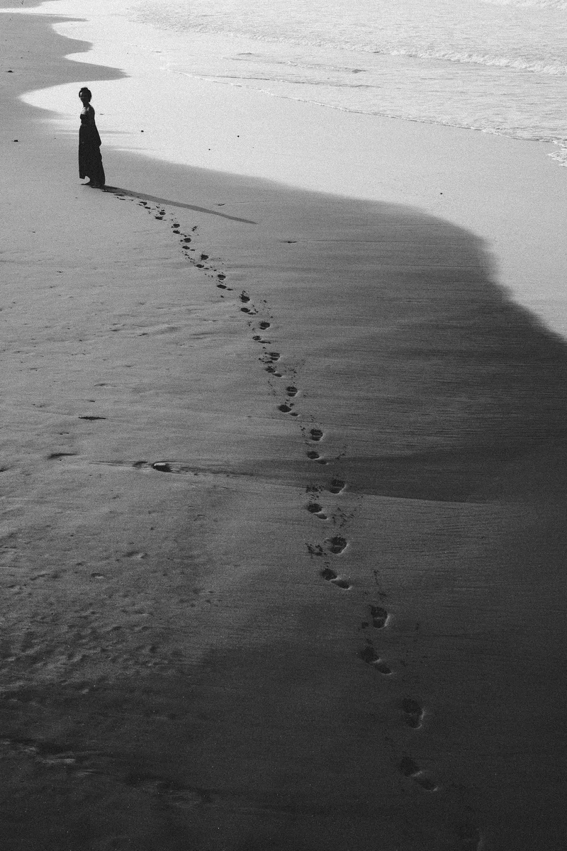 Portrait from Bali · 2024 — shadow by water and sand